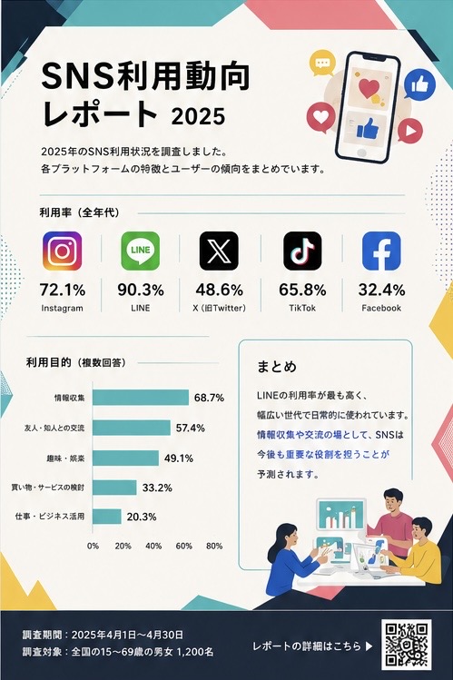 SNSレポート フライヤー